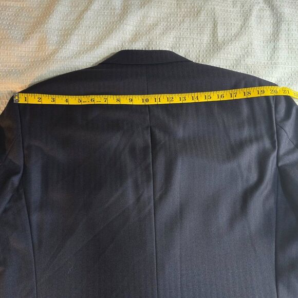 Brooks Brothers 1818 Madison SaxXon Navy Pinstripe Wool Suit Coat 45L - Picture 14 of 15